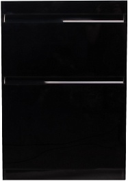 Style Line Тумба под раковину Даймонд 120 Glass Люкс Plus черная – фотография-1